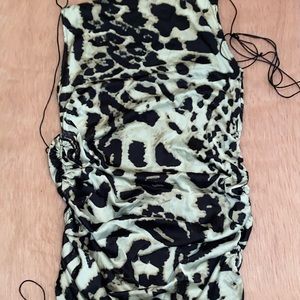 Leopard slip dress